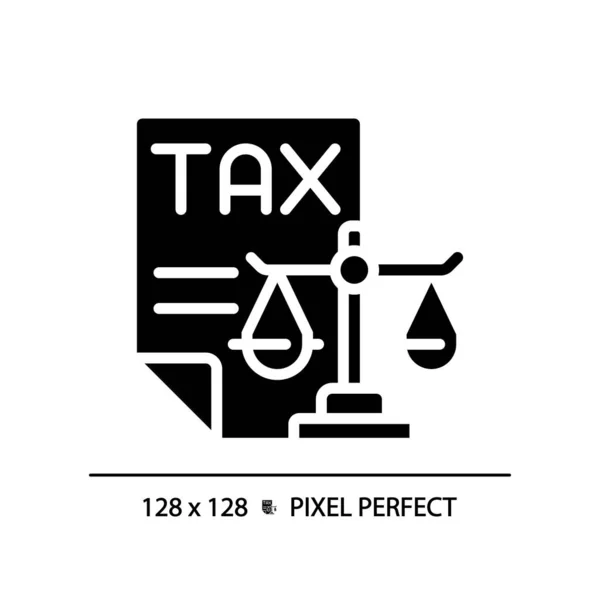 Adójog Pixel Tökéletes Rgb Színes Ikon Pénzügyi Műveletek Jogi Szabályozása — Stock Vector