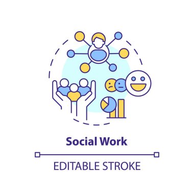 Genogram bilgi çemberi bilgi şablonu. İnsanlarla ilişki. Veri görselleştirmesi 3 adımda. Düzenlenebilir zaman çizelgesi. Satır simgeleriyle çalışma akışı düzeni. Kullanılan Myriad Pro-Normal yazı tipi