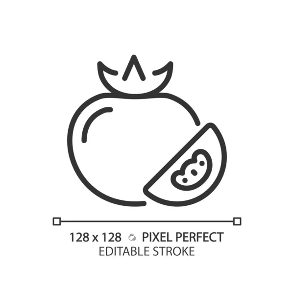 Λαχανικά Pixel Τέλεια Γραμμική Εικόνα Τροφή Από Ίνες Χορτοφαγικό Ψώνια — Διανυσματικό Αρχείο