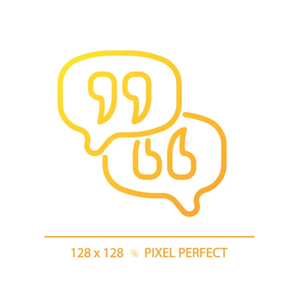 Αφήστε Γνώμη Pixel Τέλεια Κλίση Γραμμικό Διανυσματικό Εικονίδιο Επικοινωνία Τον — Διανυσματικό Αρχείο