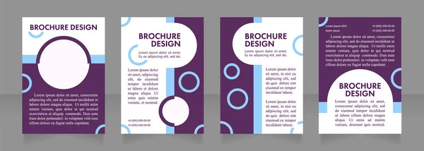 Bereide Maaltijden Business Reclame Blanco Brochure Lay Out Ontwerp Verticale — Stockvector