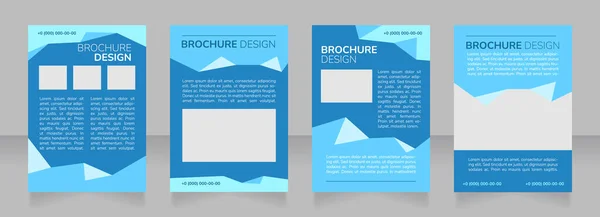 Kompletterande Utbildning Program Tom Broschyr Layout Design Vertikal Affischmall Med — Stock vektor