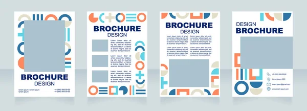Digitale Illustratie Cursus Blanco Brochure Lay Out Ontwerp Verticale Poster — Stockvector