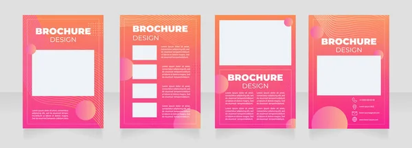 Ontwerper Cursus Blanco Brochure Lay Out Ontwerp Grafisch Kunstenaar Verticale — Stockvector