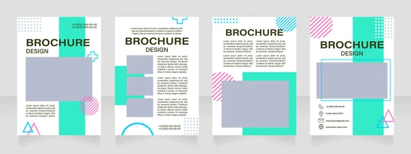 Skizzieren Kurs Leere Broschüre Layout Design Anleitung Zum Zeichnen Von — Stockvektor