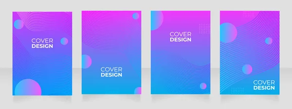 Empresa Marketing Design Layout Brochura Branco Promocional Modelo Cartaz Vertical — Vetor de Stock