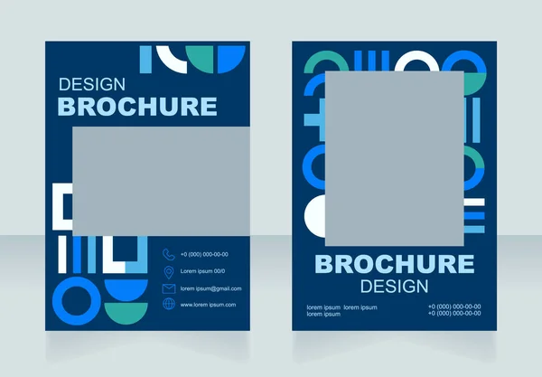 Sport Underhållningsföretag Promo Tom Broschyr Layout Design Vertikal Affischmall Med — Stock vektor