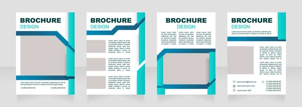 Building Residential Construction Report Blank Brochure Design Template Set Copy — ストックベクタ