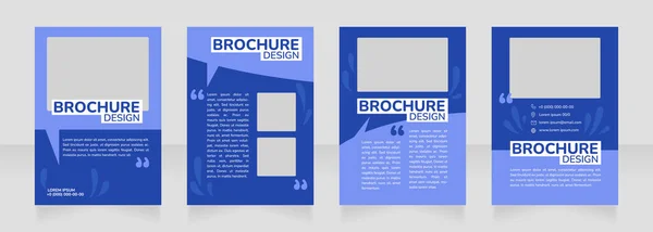 Gartenbau Wissenschaft Blanko Broschüre Design Vorlagenset Mit Kopierraum Für Text — Stockvektor
