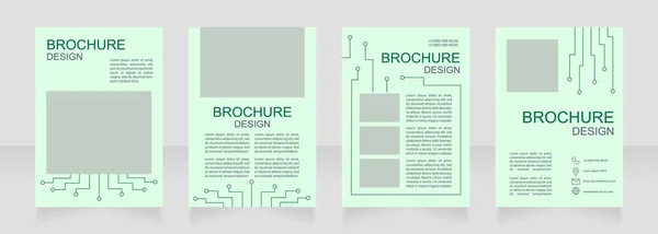 Technologie Électrique Équipement Pour Conception Brochures Vierges Domicile Modèle Avec — Image vectorielle