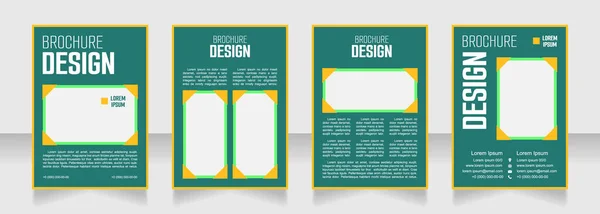 Garden Supplies Blank Brochure Design Template Set Copy Space Text — Stock Vector