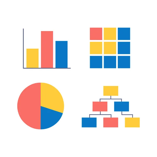 Social Studies Results Infographic Chart Design Template Set Sondages Sociaux — Image vectorielle