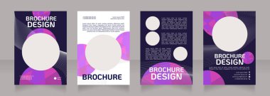 Güzellik salonu boş broşür tasarımı. Manikür ve saç stili. Metin için kopyalama alanı ile şablon ayarlandı. Önceden hazırlanmış şirket raporları koleksiyonu. Düzenlenebilir 4 sayfa. Kullanılan KoHo Düzenli yazı tipi