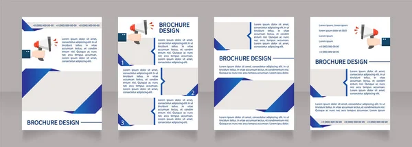 Werbung Für Eine Neue Stelle Blanko Broschüre Layout Design Vertikale — Stockvektor