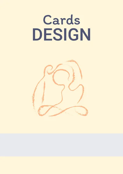 Meditazione Modello Progettazione Schede Vettoriali Del Sonno Poster Con Illustrazioni — Vettoriale Stock