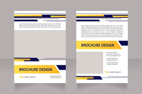 Chequebook Fournissant Conception Mise Page Brochure Vierge Service Bancaire Modèle — Image vectorielle