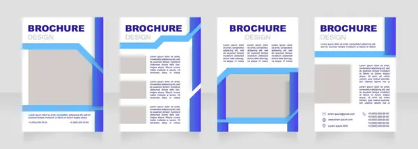 Calculating Construction Costs Blank Brochure Design Template Set Copy Space — Wektor stockowy
