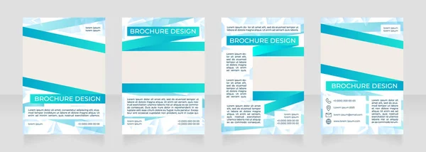 Conception Brochures Vierges Sur Les Pratiques Durables Modèle Avec Espace — Image vectorielle