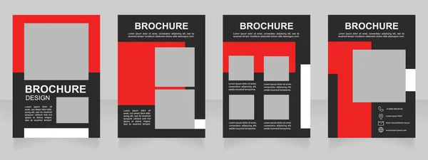 Modern Photography Artists Guide Blank Brochure Design Template Set Copy — 图库矢量图片