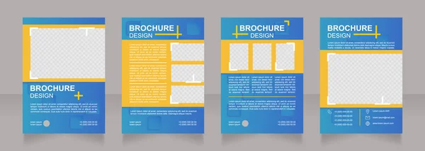 Find Target Audience Product Blank Brochure Design Template Set Copy — Stock Vector