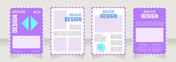 Skolutbildning Tom Broschyr Design Mall Set Med Kopieringsutrymme För Text — Stock vektor
