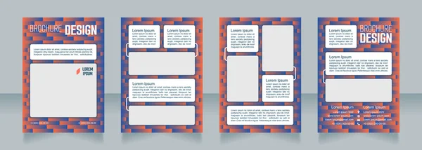 Technologische Ontwikkeling Blanco Brochure Ontwerp Sjabloon Set Met Kopieerruimte Voor — Stockvector