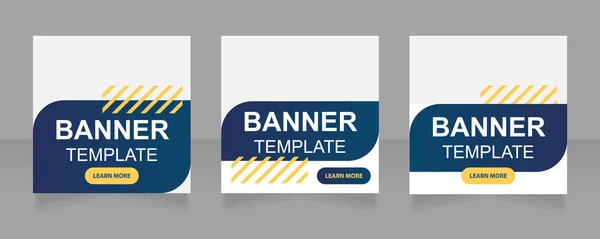 Business Trainings Financial Education Web Banner Design Template Vector Flyer — Archivo Imágenes Vectoriales