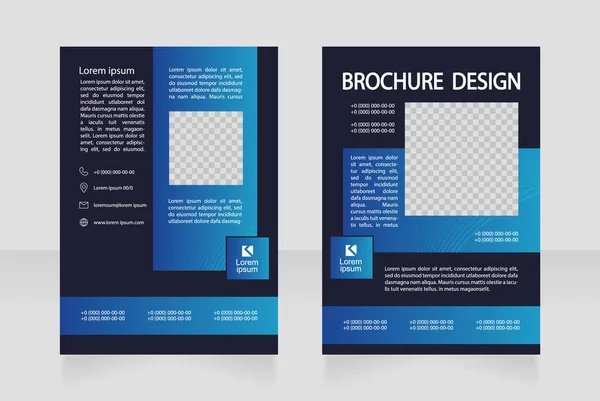 Machinery Innovation Business Blank Brochure Design Template Set Copy Space — Διανυσματικό Αρχείο