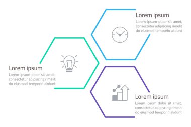 Effective workflow infographic chart design template. Business solution. Editable infochart with icons. Instructional graphics with 3 step sequence. Visual data presentation. Cairo font used