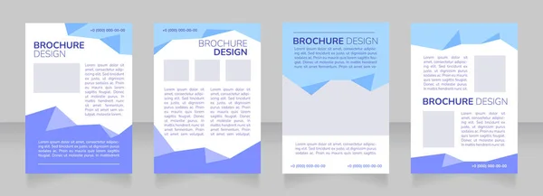 Language Program Promotion Blank Brochure Layout Design Study Abroad Vertical — Stock Vector