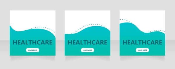 Nursing Service Web Banner Design Template Vector Flyer Text Space — Stock Vector
