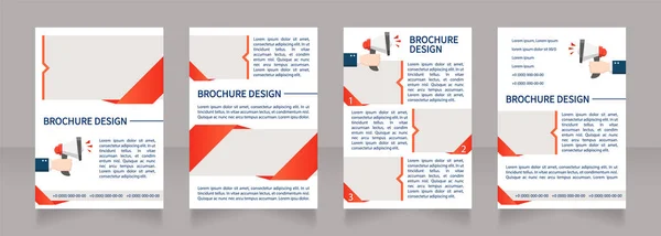 Arbeidsmarktrichtlijn Blanco Brochure Lay Out Ontwerp Verticale Poster Template Set — Stockvector