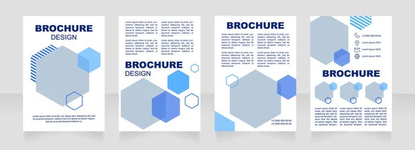 Health Industry White Blank Brochure Design Healthcare Medicine Template Set — Stockvector