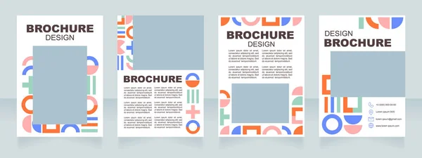 Logotype Creatie Cursus Blanco Brochure Lay Out Ontwerp Brandmerk Tutorial — Stockvector