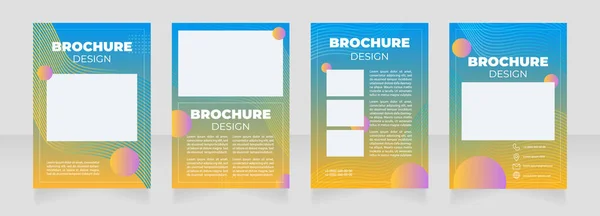 Mode Och Stil Kurs Tom Broschyr Layout Design Vertikal Affischmall — Stock vektor