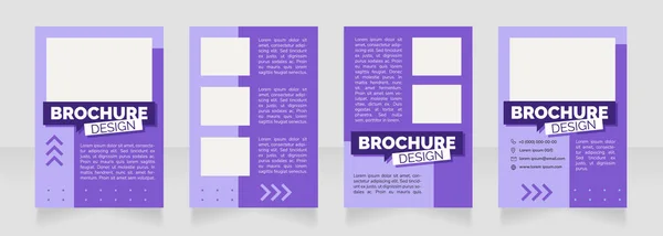 Career Restaurant Business Blank Brochure Design Template Set Copy Space — Image vectorielle