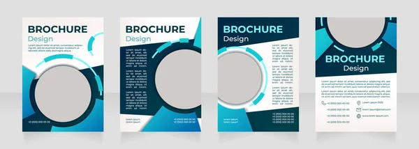 House Improvement Service Blank Brochure Design Template Set Copy Space — Stockvector