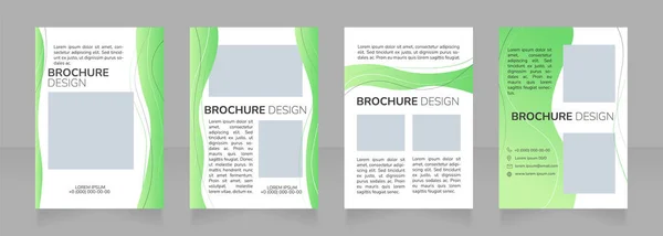 Psychiatric Service Blank Brochure Design Template Set Copy Space Text — 스톡 벡터