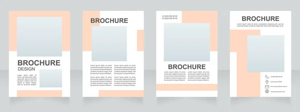Modern Trends Artworks Guide Blank Brochure Design Template Set Copy — стоковый вектор
