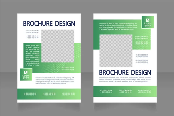 Farming Support Service Contact Info Blank Brochure Design Template Set — Διανυσματικό Αρχείο