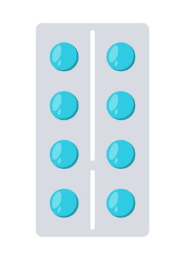 Blister package vector design element. Abstract customizable symbol for infographic with blank copy space. Editable shape for instructional graphics. Visual data presentation component