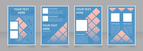 Content Promotion Blanko Broschüre Layout Design Marketingstrategie Vertikale Plakatvorlage Mit — Stockvektor