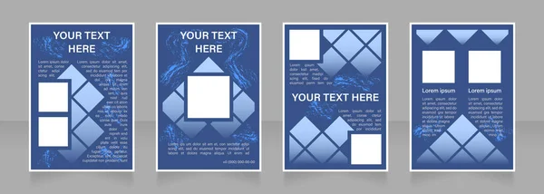 Bâtir Réputation Entreprise Conception Brochure Vierge Marketing Modèle Affiche Vertical — Image vectorielle