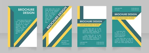 Diseño Diseño Diseño Diseño Folleto Blanco Presentación Universidad Pública Plantilla — Vector de stock