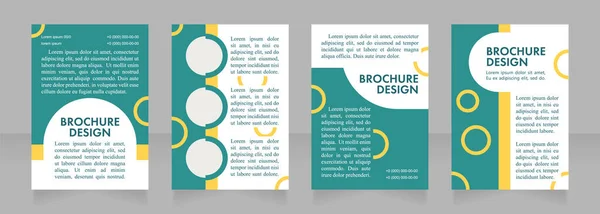 Sommarläger Annons Tom Broschyr Layout Design Vertikal Affischmall Med Tomt — Stock vektor
