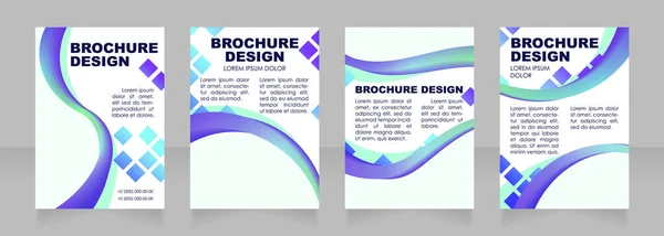 Kunstwerk Promotie Blanco Brochure Lay Out Ontwerp Publiek Bewustzijn Verticale — Stockvector