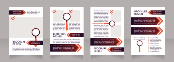 Kommerzielle Personalvermittlung Werbebroschüre Layout Design Vertikale Plakatvorlage Mit Leerem Kopierraum — Stockvektor