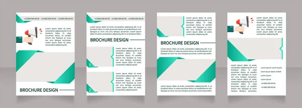 Recruitment Prozess Outsourcing Leere Broschüre Layout Design Vertikale Plakatvorlage Mit — Stockvektor