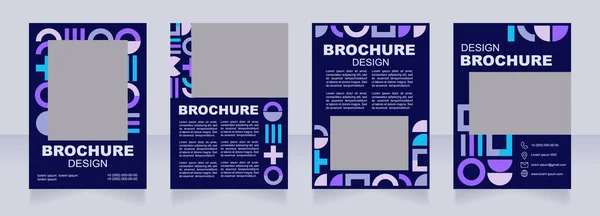 Diseño Diseño Diseño Folleto Blanco Para Eventos Industria Comunicación Visual — Vector de stock