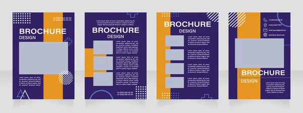 Software Editing Immagini Tutorial Progettazione Layout Brochure Vuota Modello Poster — Vettoriale Stock